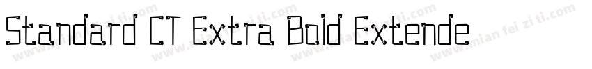 Standard CT Extra Bold Extended字体转换
